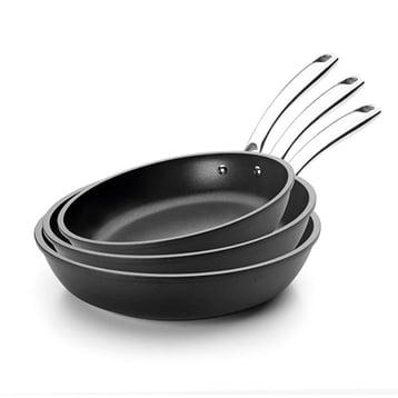 Lot 3 poêles antiadhérentes Voga 20,24,28 cm Lacor