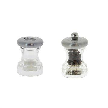 Coffret salière et moulin à poivre Mixte Volte inox De Buyer Coffret salière et moulin à poivre Mixte Volte inox De Buyer