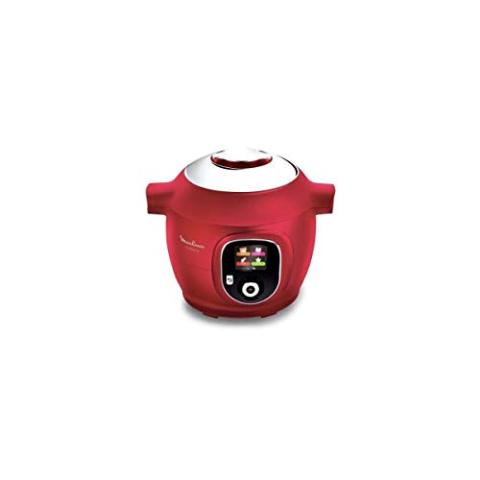 Moulinex Multicuiseur Intelligent Cookeo+ 6L 6 Modes de Cuisson 150 Recettes Préprogrammées Jusqu'à 6 Personnes Rouge CE851500