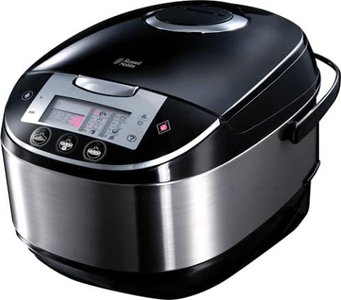 Russell Hobbs Multi Cuiseur 900W, 11 Programmes Combinables, Panier Vapeur, Gobelet Mesureur, 2 Cuillères - 21850-56 CookAtHome