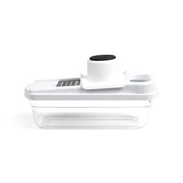 Set mandoline 8 accessoires de découpe et bac en verre 1,5 L
