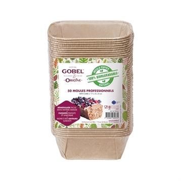 Pack de 50 moules mini cake en papier 11,2 cm x 4 cm Gobel