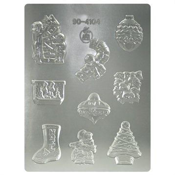 Moule thermoformé pour chocolats Décorations de Noël Silikomart Moule thermoformé pour chocolats Décorations de Noël Silikomart