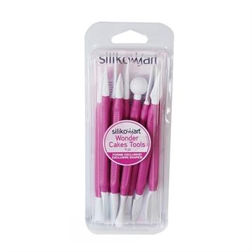 Set de 9 spatules à modelage pour pâte à sucre Wonder Cakes® Silikomart