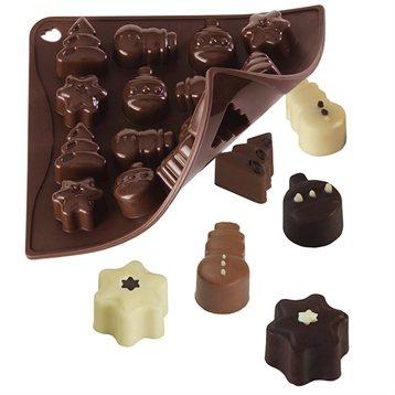 Moule silicone 16 chocolats de Noël