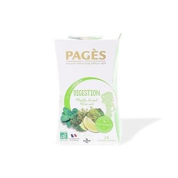 Infusion digestion menthe, fenouil, citron vert 24 sachets Pagès Infusion digestion menthe, fenouil, citron vert 24 sachets Pagès
