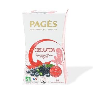 Infusion bio circulation myrtille 24 sachets Pagès Pagès Infusion bio circulation myrtille 24 sachets Pagès Pagès
