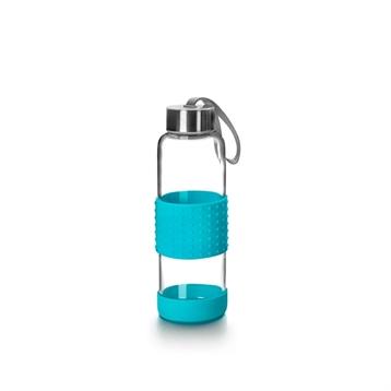 Bouteille bleu en verre 360 ml Ibili