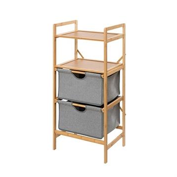 Étagère 2 tiroirs Bahari en Bambou 96 cm Étagère 2 tiroirs Bahari en Bambou 96 cm