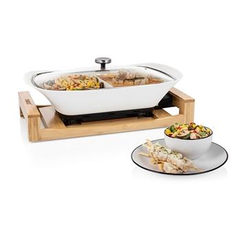 Multi-cuiseur Pure blanc double compartiments Princess