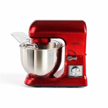 Robot pâtissier rouge 1000 W DOP190R Livoo Robot pâtissier rouge 1000 W DOP190R Livoo