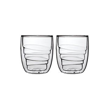 Set de 2 verres double-paroi effet bois