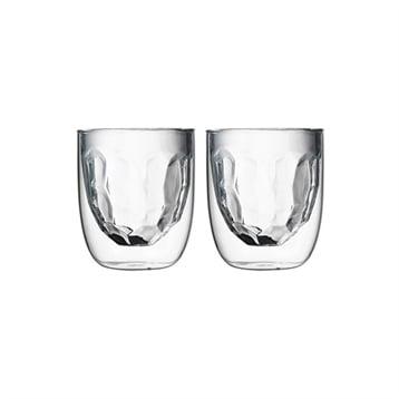 Set de 2 verres double-paroi effet métal
