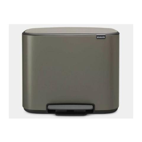 Poubelle a pédale Bo - 3x 11 L - Platinum - Brabantia