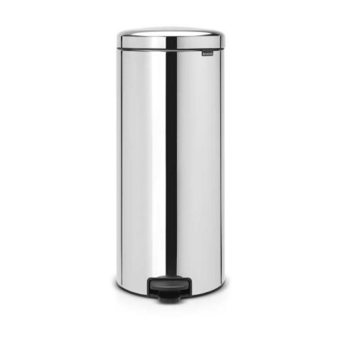 Poubelle a pédale New Icon 30 L gris brillant - Brabantia