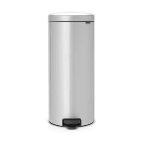 BRABANTIA Poubelle a pédale New Icon 30 L gris métallisé