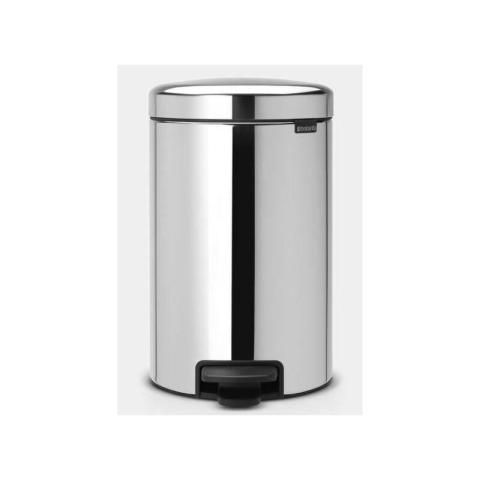Brabantia - Poubelle a pédale NewIcon - 12L - Acier brillant