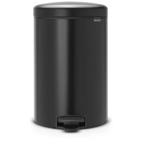 Brabantia - Poubelle a pédale New Icon 20 L noir mat - Noir