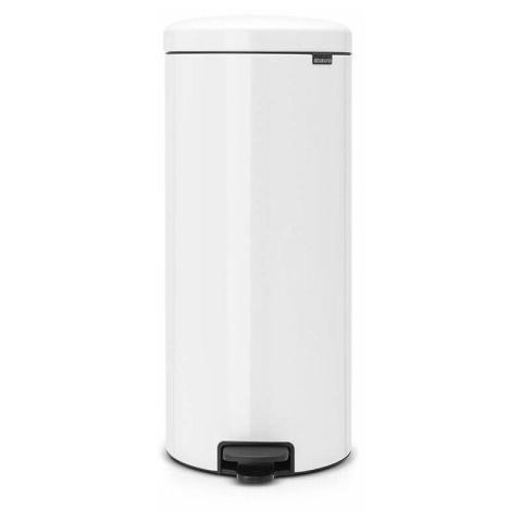 poubelle à pédale 30l blanc - 114748 - Brabantia