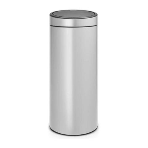 BRABANTIA Poubelle Touch Bin - 30L - Gris métallique BRABANTIA Poubelle Touch Bin - 30L - Gris métallique