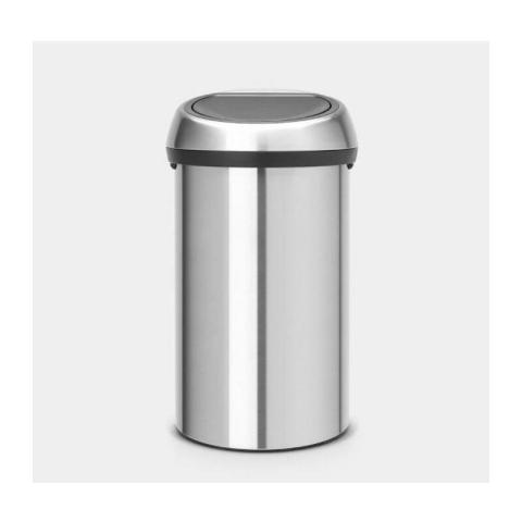 Brabantia - Poubelle Touch Bin - 60 l - Matt Steel Fingerprint Proof