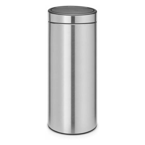 poubelle 30l matt steel - 115349 gris - Brabantia