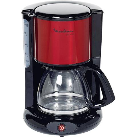 Moulinex Cafetière FG 360 D, 1000 Watt rouge métallisé / noire