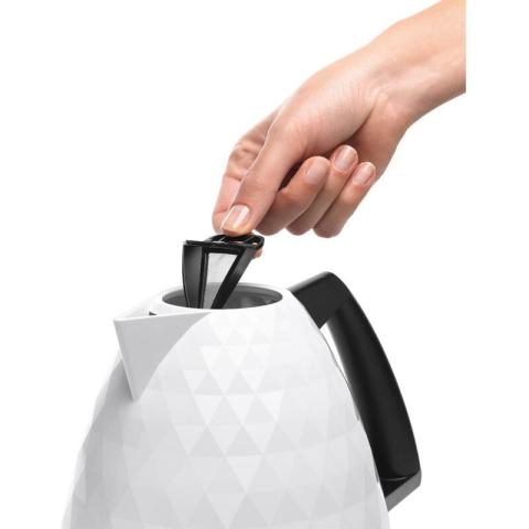 Delonghi bright kbj 2001.w bouilloire électrique 1,7 l white 2000 w