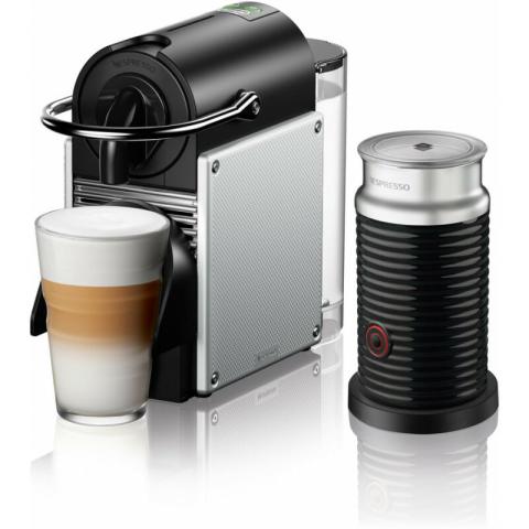 DeLonghi en 124 sae Pixie & Aeroccino argent (0132191823) - De'longhi