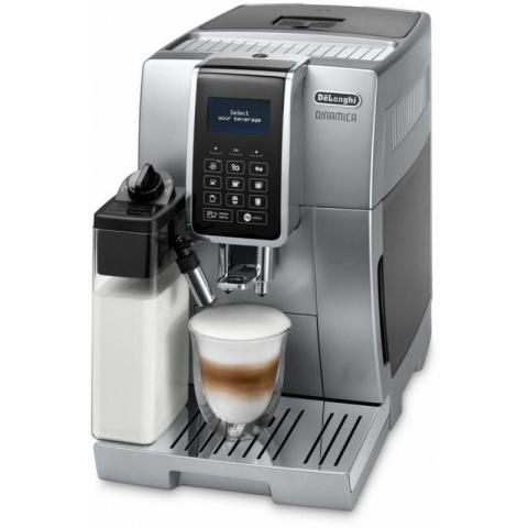 De'longhi - De Longhi Dinamica Ecam 350.75.SB - Machine à expresso - Café en grains - Café moulu - 1450 W - Noir - Argent (ECAM 350.75.S)