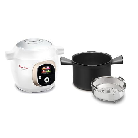 Mijoteur COOKEO + Blanc Silver YY4400FB + moule à gâteaux inclus