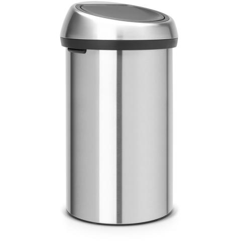 Brabantia - Touch bin 60 l acier brossé code h - Argent