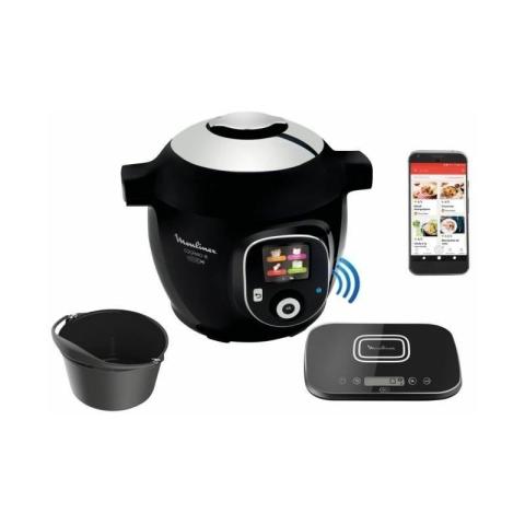 Moulinex - CE859800 Cookeo+ Connect Multicuiseur 6 L, Cuisson sous pression, Dorage, Mijotage, Recettes préprogrammées, Application Moulinex - CE859800 Cookeo+ Connect Multicuiseur 6 L, Cuisson sous pression, Dorage, Mijotage, Recettes préprogrammées, Application