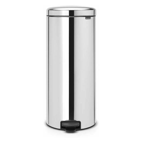 poubelle à pédale 30l brillant steel - 114762 - brabantia