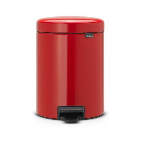 Brabantia - poubelle à pédale 5l passion red - 112089