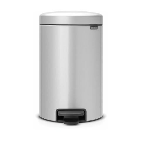 Poubelle à pédale Brabantia newIcon metallic grey 12L