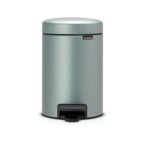 Poubelle à pédale Brabantia NewIcon menthe métallique 3L