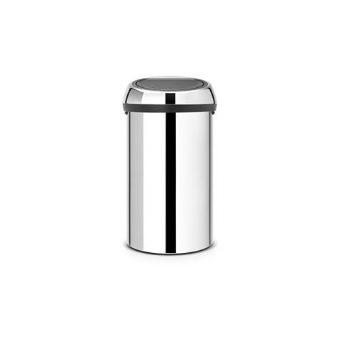 Brabantia - 108280 Poubelle Touch Bin, 60 L - Inox brillant