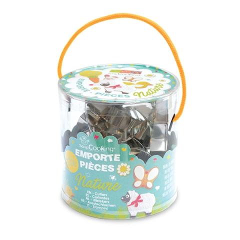 16 emporte-pièces acier thème Nature Scrapcooking