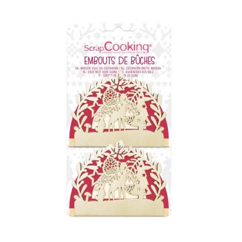2 embouts pour bûche Forêt enchantée Scrapcooking 2 embouts pour bûche Forêt enchantée Scrapcooking