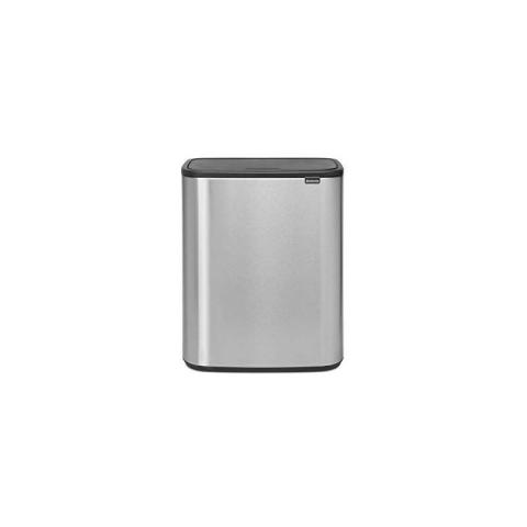 223082 - Poubelle Bo Touch Bin, 60L, Matt Steel Fingerprint Proof - Brabantia
