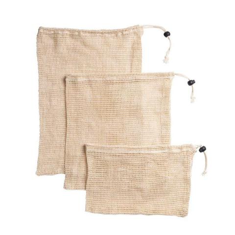 3 sacs filet réutilisables pour achat en vrac Chevalier diffusion