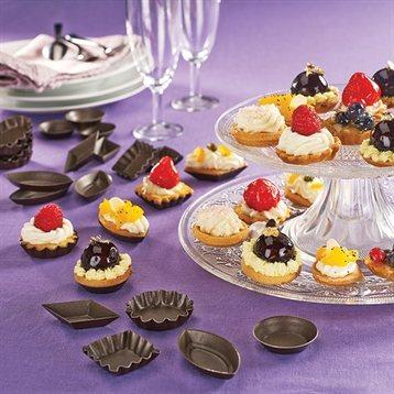 30 mini-moules à mignardises anti-adhésifs qualité professionnelle Gobel