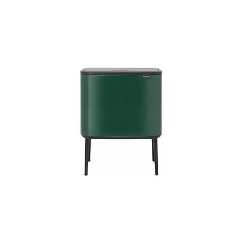 304163 Poubelle, Acier allié Plastique, Pine Green, 36L - Brabantia