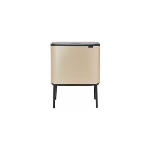 304644 Poubelle, Champagne, 3x11L - Brabantia