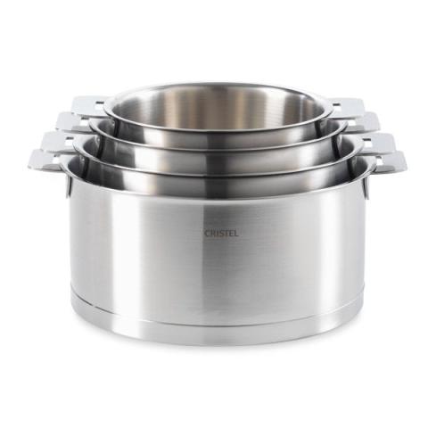 4 casseroles Strate 14, 16, 18 et 20 cm Cristel 4 casseroles Strate 14, 16, 18 et 20 cm Cristel