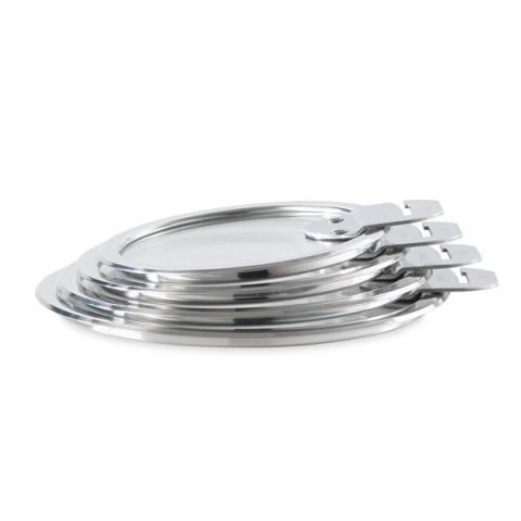 4 couvercles verre Strate 14, 16, 18 et 20 cm Cristel