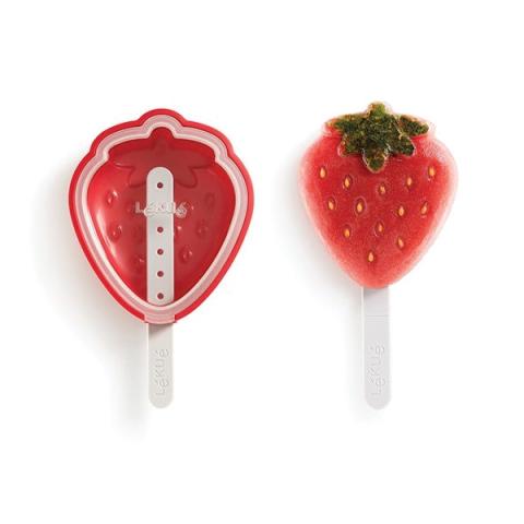 4 moules à glace fraise empilables Lékué