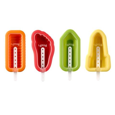 4 moules à glace Iconic multiformes Lékué
