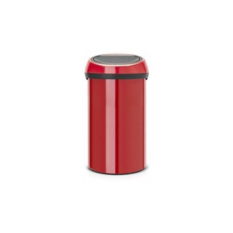 402487 Poubelle Touch Bin, 60 l - Rouge passion - Brabantia